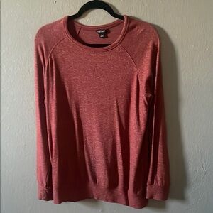 Red Long Sleeve Sweatshirt